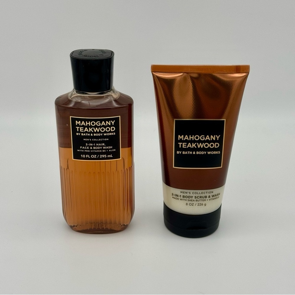 Bath & Body Works Mahogany Teakwood Men’s Body Care Gift Set NWT